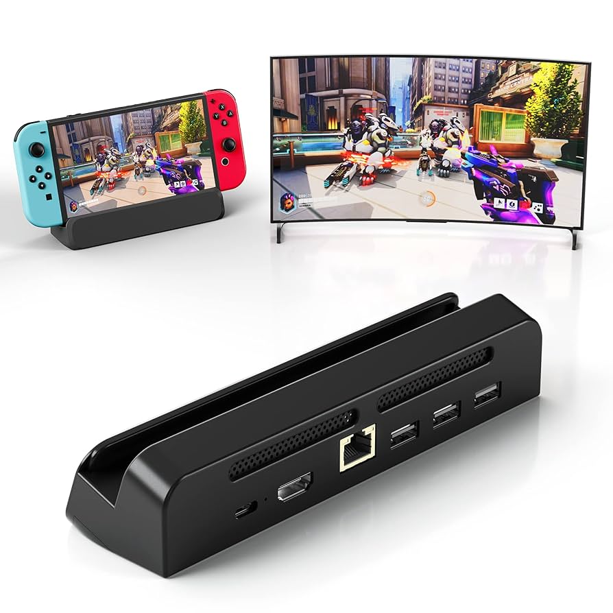 ニンテンドーSwitch　本体　充電スタンド　LAN変換器 tf-ch00691_3.jpg